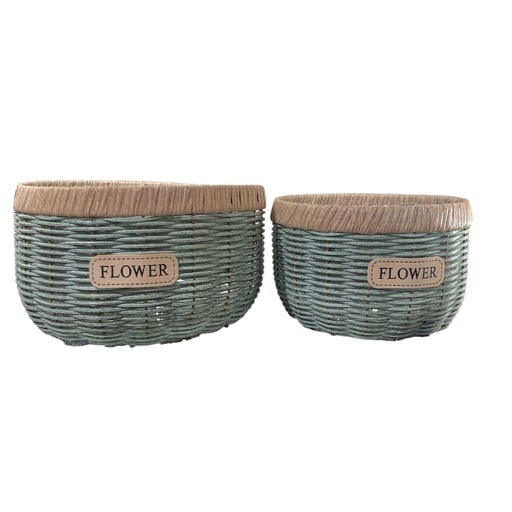 [6920240114517] CANASTA REDONDA SETX2 PVC. 24X15CM, 20X13CM