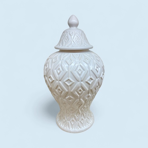 [16096] JARRON GINGER BLANCO GR 20.5X20.5X36.8CM