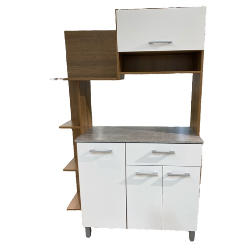 [801034] KIT DE COCINA 4P NICHO ALMENDRA/BLANC 103.2X167.5X37.9CM