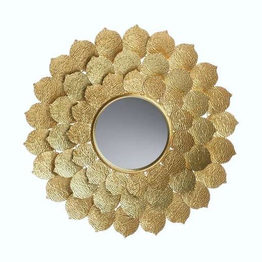 [8679818733961] ESPEJO DECOR FLOR DORADA 75CM