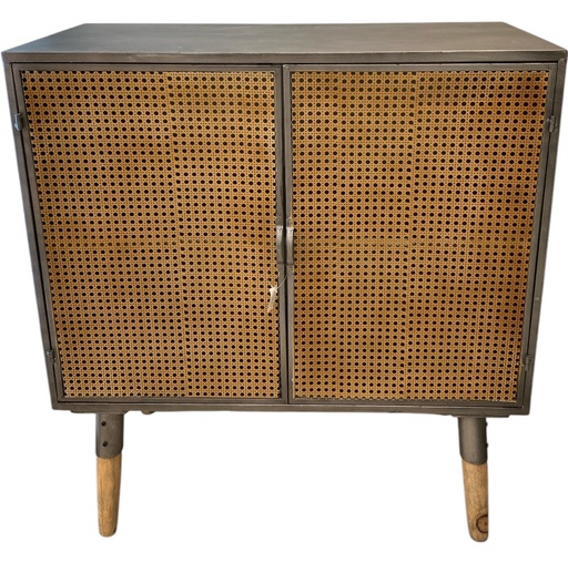 [8679818734265] MUEBLE DE ALMACENAMIENTO NEGRO 80X87X36CM