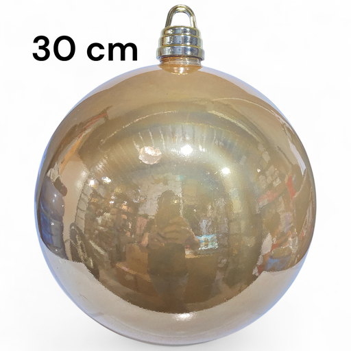 [5116827553D] ESFERA NAVIDAD 30CM DORADA