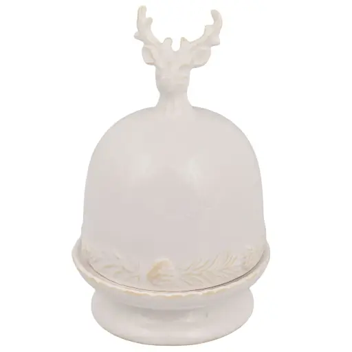 [393133] BOMBONERA DE RENO BLANCA REF:LP86586 22CM