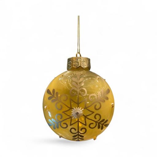 [519918D] ESFERA NAVIDAD 12CM DORADO REF: ES26668