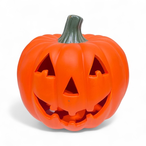 [4894616179290] Calabaza Halloween, Dolomita, Naranja, 20x18x18cm, 20PT0692