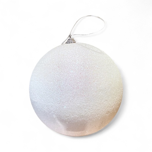[6584599265575] ESFERA NAVIDAD 15CM BLANCA ES26557