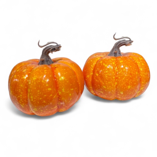 [6584599265384] ADORNO CALABAZA EN MALLA SETX2PZ. REF:ES26538. 11CM