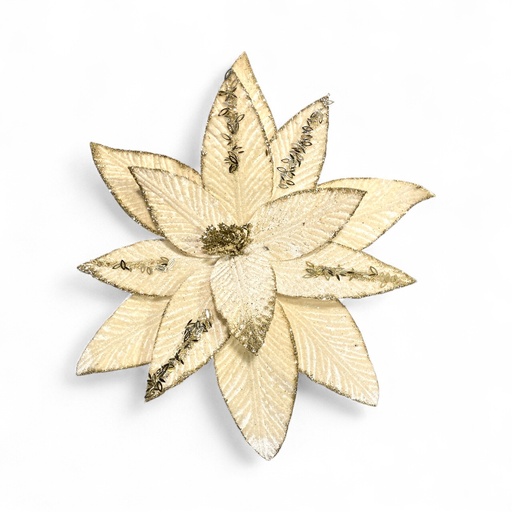 [4894616183693] FLOR NAVIDEÑA CHAMPAGNE, REF:CF8-4A418L. 32X18CM