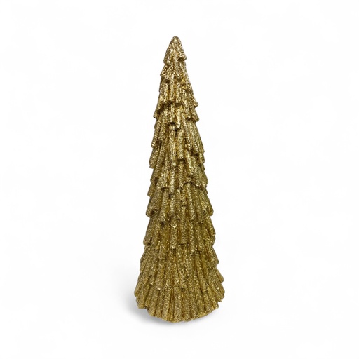 [4894616181170] ADORNO ARBOL DORADO, RESINA, TGXY1436, 13X13X35CM