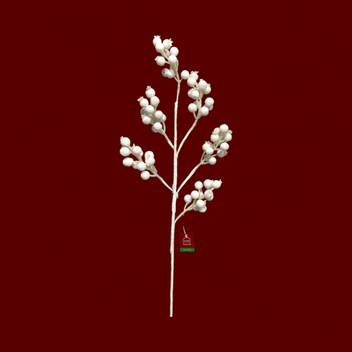 [565275] RAMA NAVIDEÑA BOLITAS BLANCAS REF:ES26518 82CM