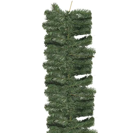 [9842022020120] FOLLAJE NAVIDEÑO VERDE PREMIUM RAMA PVC, 2.7METROS.