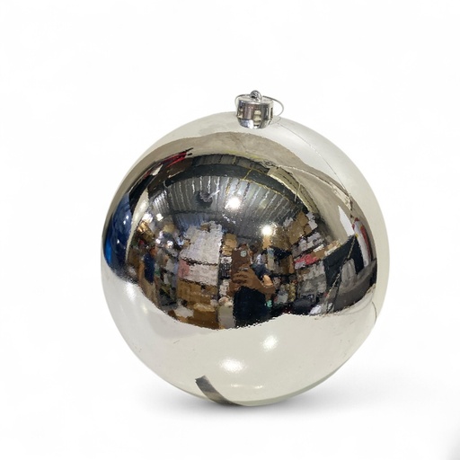 [IC81171143-14] ESFERA NAVIDAD 20CM PLATEADA