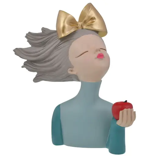 [457894] ADORNO DAMA RESINA SURT. REF:HM0960 25X8X26CM