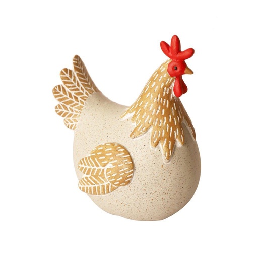 [769369] ADORNO RESINA GALLO REF:HM0938 13X9X16CM