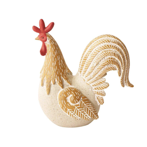 [303487] ADORNO RESINA GALLO REF:HM0937 20X9X22CM