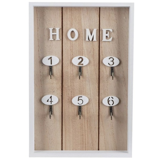 [606267] ORGANIZADOR DE LLAVES MADERA REF:HM0898 20.5X3X30CM