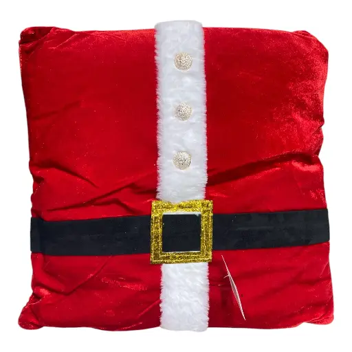 [8679800302458] COJIN NAVIDEÑO ROJO  42X42CM