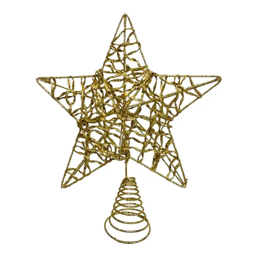 [8679811655352] ESTRELLA DORADA METAL 23X5X27CM