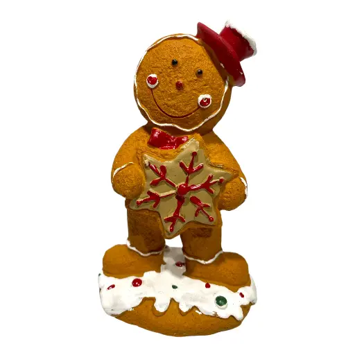 [8679811645216] MUÑECO JENGIBRE POLIRESINA 8.5X6X15CM