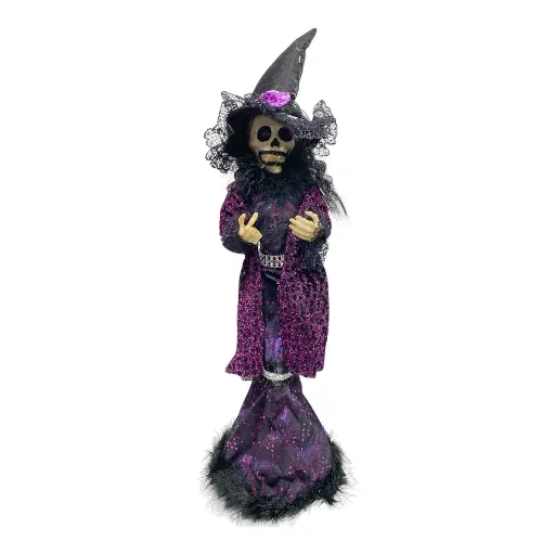 [8679811913148] BRUJA CATRINA MORADA 24X15X64CM
