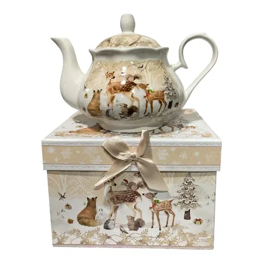 [8679813521501] JARRA RENO NAVIDEÑA CERAMICA 20X16X14CM 1LITRO