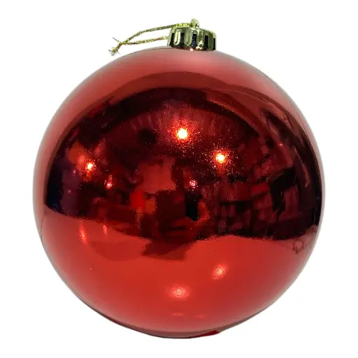 [5116827550R] ESFERA NAVIDAD 15CM ROJA PREMIUM