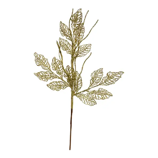 [5116827428] RAMA NAVIDEÑA HOJAS DORADAS 70CM