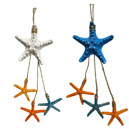 [6981606501167] COLGANTE ESTRELLA DE MAR RESINA 2MOD. C/U 15X30CM