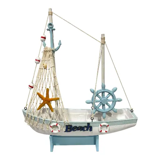 [6981606501259] BARCO CELESTE MADERA C/SOPORTE 29X8X36CM