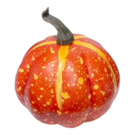 [2025-2354] CALABAZA DE PLASTICO FOAM PEQUEÑA 6.5X6.5X7.5CM
