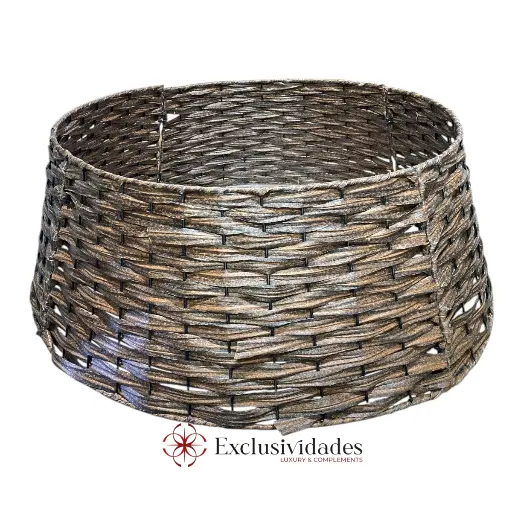 [8679811656403] BASE PARA ARBOL DE NAVIDAD TEJIDA CAFE RATAM Ø75X29CM 
