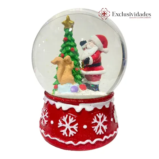 [779433] ESFERA DE AGUA CRISTAL/POLIRESINA REF:ES26645 10X13CM. MUSICAL A CUERDA