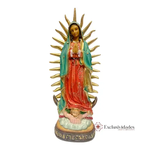[4545450001569] VIRGEN DE GUADALUPE POLIRESINA 13X7X30CM