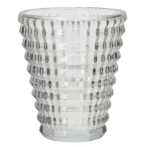 [870164] FLORERO CONICO DE VIDRIO REF:ES27769 8X10CM