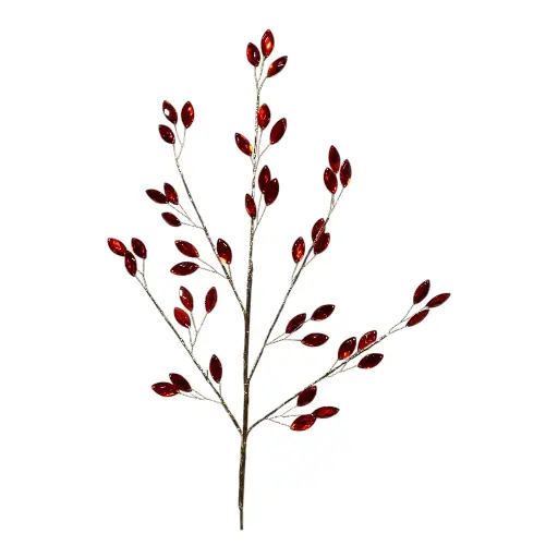 [6904270245793] RAMA CRISTALES ACRILICOS ROJO 75CM