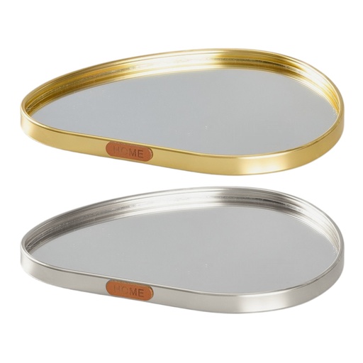 [2025057505498] BANDEJA DE ALUMINIO DOS COLORES CON ESPEJO 20X20CM