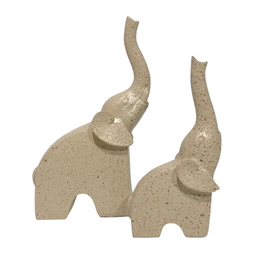 [2025057507065] ELEFANTES SETX2 PXS. POLIRESINA 8X4X14CM Y 6X3X11CM