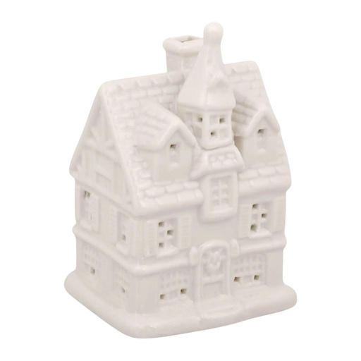[942213] Casa navideña de cerámica con luz led. Ref:LP007 9X8X13CM