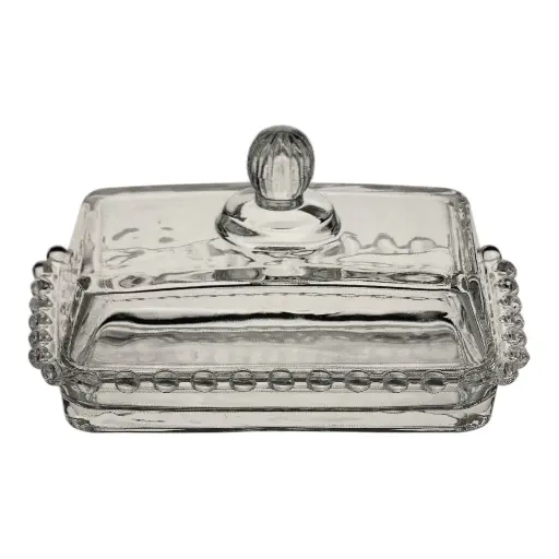 [2025057506808] MANTEQUILLERA DE VIDRIO 2PZ. 17X11X10CM