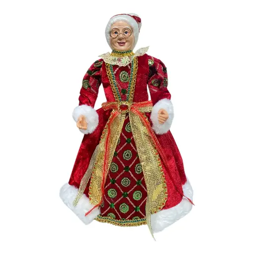 [5276875230292] NOELA ROJO/DORADO 25X20X46CM