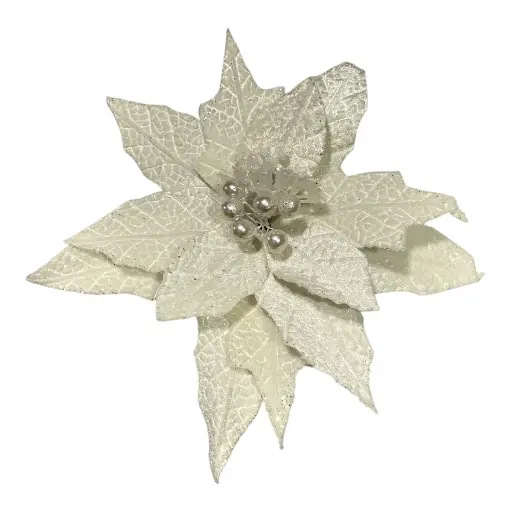 [1702335018888] FLOR NAVIDEÑA BLANCA 28CM