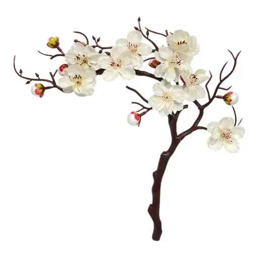 [1702335021352] RAMA ARTIFICIAL CEREZO CHINO BLANCA 28X29CM