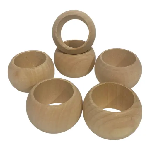 [6981606504212] ARO DE SERVILLETA DE MADERA SET X 6 PZS.