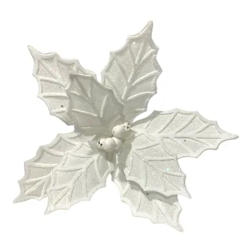 [339289] FLOR NAVIDEÑA BLANCA 30CM