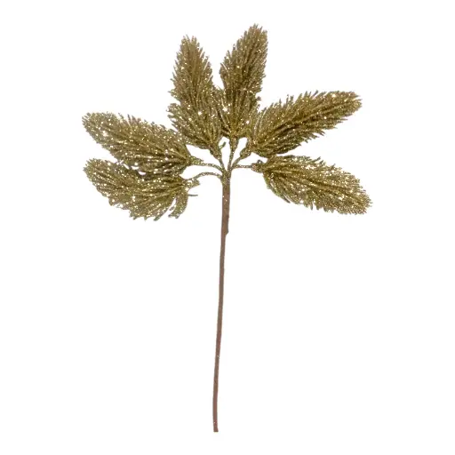 [1702335019953] RAMA NAVIDEÑA PIÑA DE PINO CHAMPAGNE 16X24CM