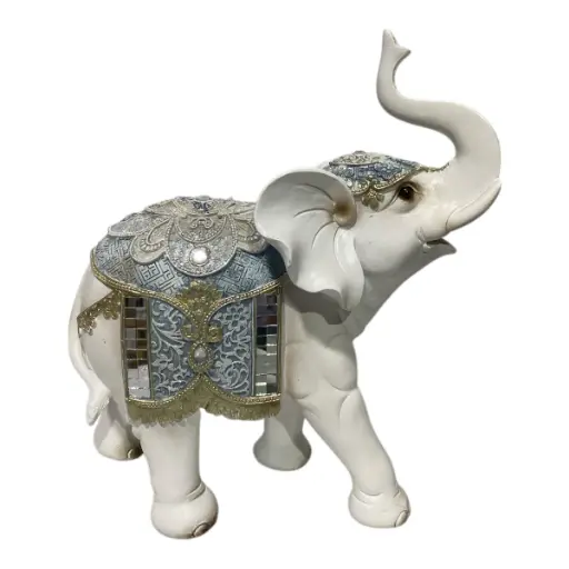 [4545450001694] ELEFANTE DECOR POLIRESINA 21X11X26CM