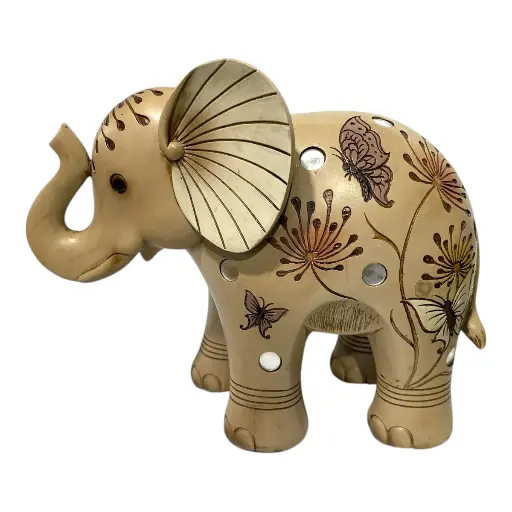 [4545450001650] ELEFANTE POLIRESINA MOCCA 26X13X22CM 