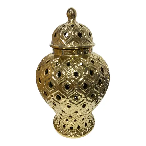 [CS23167] TIBOR DORADO DE PORCELANA 18X31CM