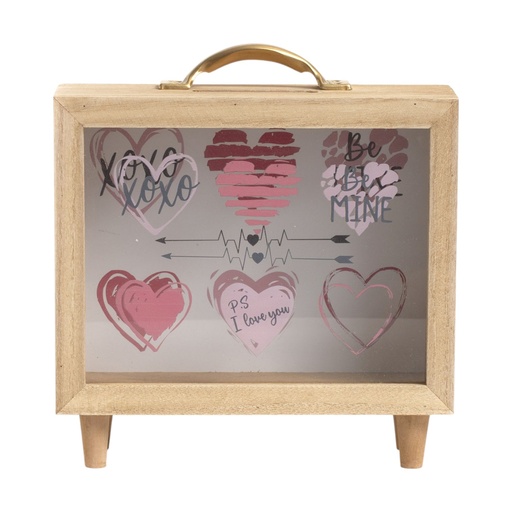 [8820250317046] ALCANCIA PORTARETRATO DE MADERA XOXO 