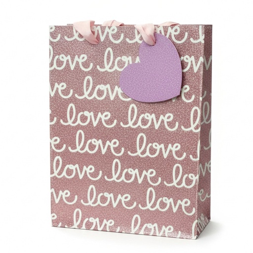 [6926582158356] FUNDA DE REGALO LOVE ROSE 32X26CM